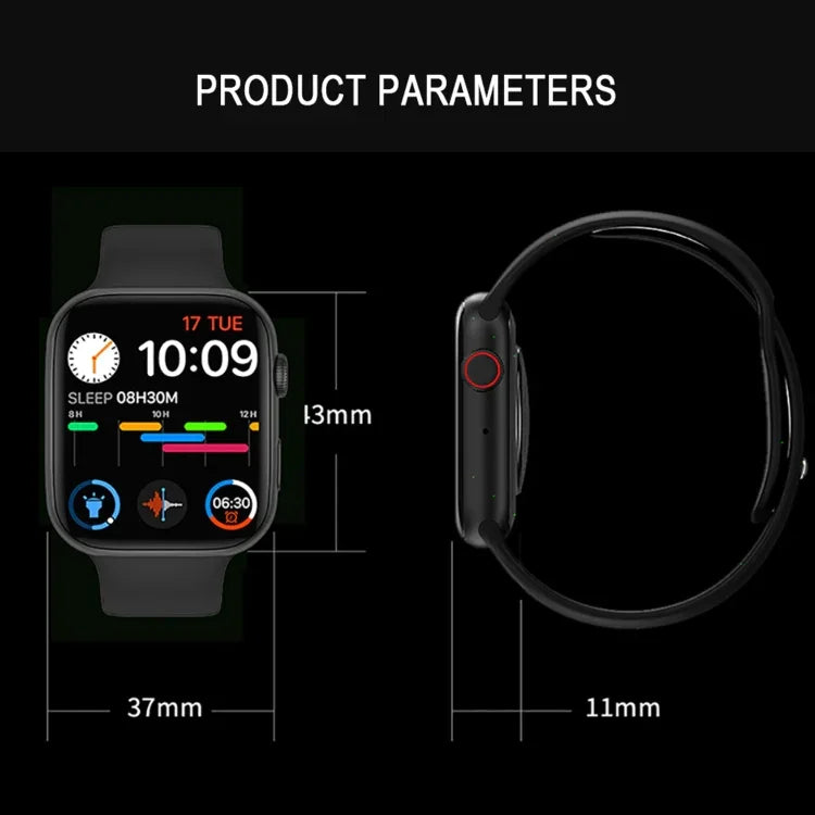 DW35PRO 1.75インチ カラー画面 IPX7 防水スマートウォッチ、Bluetooth応答＆拒否 / 睡眠モニタリング / 心拍数モニタリング対応、スタイル：シリコンストラップ、シリコンストラップ（レッド）、シリコンストラップ（ホワイト）、シリコンストラップ（ピンク）、シリコンストラップ（ブルー）