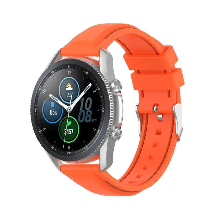 22mm シリコン交換用ストラップ, Samsung Galaxy Watch 3 45mm / Gear S3 用