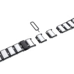 Stainless Steel Diamond Encrusted Replacement Watchbands, For Samsung Galaxy Watch 42mm, For Samsung Galaxy Watch 46mm, For Samsung Galaxy Watch 3 45mm, For Samsung Galaxy Watch Active2 44mm / Watch Active2 40mm / Watch Active                          ...