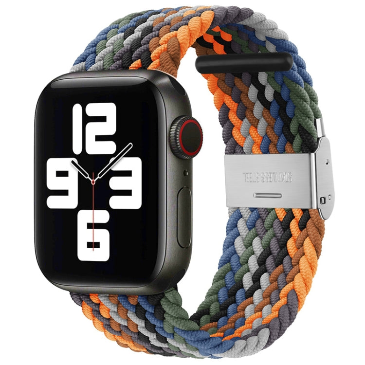 編み込み＋ステンレススチール交換用ウォッチバンド、Apple Watch Series 6 & SE & 5 & 4 40mm / 3 & 2 & 1 38mm 用、Apple Watch Series 8&7 41mm / SE 2&6&SE&5&4 40mm / 3&2&1 38mm 用、Apple Watch Series 7 41mm / 6 & SE & 5 & 4 40mm 用