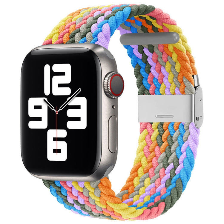 編み込み＋ステンレススチール交換用ウォッチバンド、Apple Watch Series 6 & SE & 5 & 4 40mm / 3 & 2 & 1 38mm 用、Apple Watch Series 8&7 41mm / SE 2&6&SE&5&4 40mm / 3&2&1 38mm 用、Apple Watch Series 7 41mm / 6 & SE & 5 & 4 40mm 用