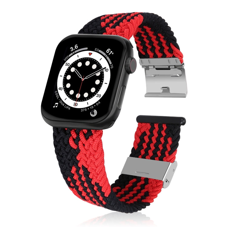 編み込み＋ステンレススチール交換用ウォッチバンド、Apple Watch Series 6 & SE & 5 & 4 40mm / 3 & 2 & 1 38mm 用、Apple Watch Series 8&7 41mm / SE 2&6&SE&5&4 40mm / 3&2&1 38mm 用、Apple Watch Series 7 41mm / 6 & SE & 5 & 4 40mm 用