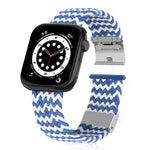 編み込み＋ステンレススチール交換用ウォッチバンド、Apple Watch Series 6 & SE & 5 & 4 40mm / 3 & 2 & 1 38mm 用、Apple Watch Series 8&7 41mm / SE 2&6&SE&5&4 40mm / 3&2&1 38mm 用、Apple Watch Series 7 41mm / 6 & SE & 5 & 4 40mm 用