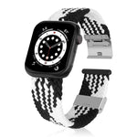 編み込み＋ステンレススチール交換用ウォッチバンド、Apple Watch Series 6 & SE & 5 & 4 40mm / 3 & 2 & 1 38mm 用、Apple Watch Series 8&7 41mm / SE 2&6&SE&5&4 40mm / 3&2&1 38mm 用、Apple Watch Series 7 41mm / 6 & SE & 5 & 4 40mm 用