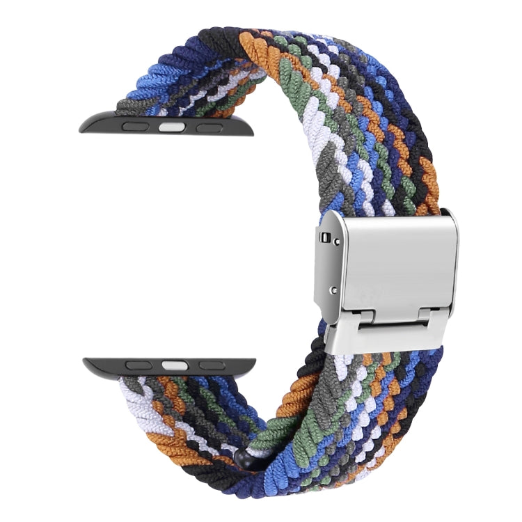 編み込み＋ステンレススチール交換用ウォッチバンド、Apple Watch Series 6 & SE & 5 & 4 40mm / 3 & 2 & 1 38mm 用、Apple Watch Series 8&7 41mm / SE 2&6&SE&5&4 40mm / 3&2&1 38mm 用、Apple Watch Series 7 41mm / 6 & SE & 5 & 4 40mm 用