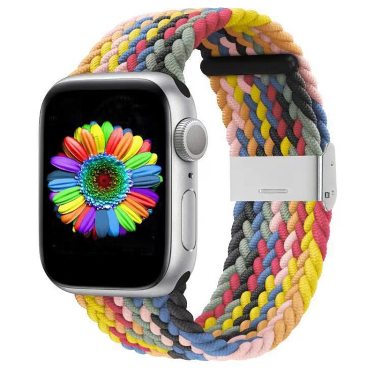 編み込み＋ステンレススチール交換用ウォッチバンド、Apple Watch Series 6 & SE & 5 & 4 40mm / 3 & 2 & 1 38mm 用、Apple Watch Series 8&7 41mm / SE 2&6&SE&5&4 40mm / 3&2&1 38mm 用、Apple Watch Series 7 41mm / 6 & SE & 5 & 4 40mm 用