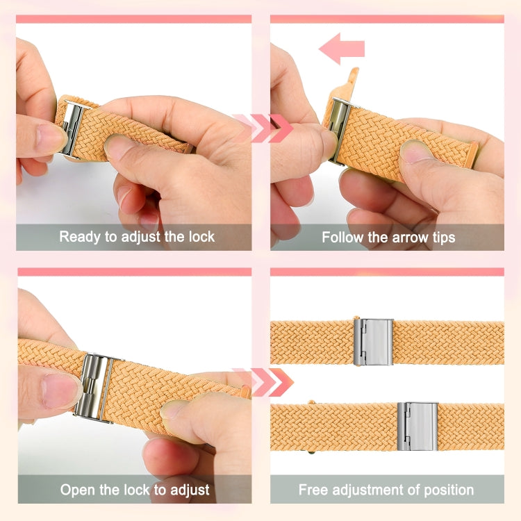 編み込み＋ステンレススチール交換用ウォッチバンド、Apple Watch Series 6 & SE & 5 & 4 40mm / 3 & 2 & 1 38mm 用、Apple Watch Series 8&7 41mm / SE 2&6&SE&5&4 40mm / 3&2&1 38mm 用、Apple Watch Series 7 41mm / 6 & SE & 5 & 4 40mm 用