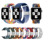 編み込み＋ステンレススチール交換用ウォッチバンド、Apple Watch Series 6 & SE & 5 & 4 40mm / 3 & 2 & 1 38mm 用、Apple Watch Series 8&7 41mm / SE 2&6&SE&5&4 40mm / 3&2&1 38mm 用、Apple Watch Series 7 41mm / 6 & SE & 5 & 4 40mm 用