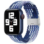 編み込み＋ステンレススチール交換用ウォッチバンド Apple Watch Series 6 & SE & 5 & 4 44mm / 3 & 2 & 1 42mm用、Apple Watch Series 7 45mm / 6 & SE & 5 & 4 44mm用、Apple Watch Ultra 49mm / Series 8&7 45mm / SE 2&6&SE&5&4 44mm / 3&2&1 42mm用