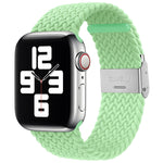 編み込み＋ステンレススチール交換用ウォッチバンド Apple Watch Series 6 & SE & 5 & 4 44mm / 3 & 2 & 1 42mm用、Apple Watch Series 7 45mm / 6 & SE & 5 & 4 44mm用、Apple Watch Ultra 49mm / Series 8&7 45mm / SE 2&6&SE&5&4 44mm / 3&2&1 42mm用