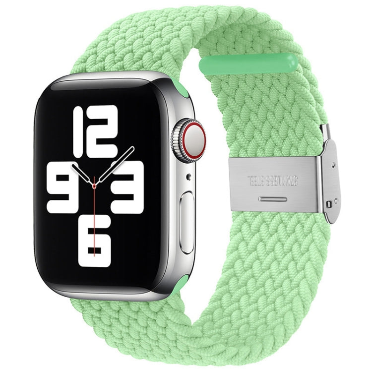 編み込み＋ステンレススチール交換用ウォッチバンド Apple Watch Series 6 & SE & 5 & 4 44mm / 3 & 2 & 1 42mm用、Apple Watch Series 7 45mm / 6 & SE & 5 & 4 44mm用、Apple Watch Ultra 49mm / Series 8&7 45mm / SE 2&6&SE&5&4 44mm / 3&2&1 42mm用