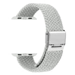編み込み＋ステンレススチール交換用ウォッチバンド Apple Watch Series 6 & SE & 5 & 4 44mm / 3 & 2 & 1 42mm用、Apple Watch Series 7 45mm / 6 & SE & 5 & 4 44mm用、Apple Watch Ultra 49mm / Series 8&7 45mm / SE 2&6&SE&5&4 44mm / 3&2&1 42mm用