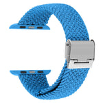 編み込み＋ステンレススチール交換用ウォッチバンド Apple Watch Series 6 & SE & 5 & 4 44mm / 3 & 2 & 1 42mm用、Apple Watch Series 7 45mm / 6 & SE & 5 & 4 44mm用、Apple Watch Ultra 49mm / Series 8&7 45mm / SE 2&6&SE&5&4 44mm / 3&2&1 42mm用