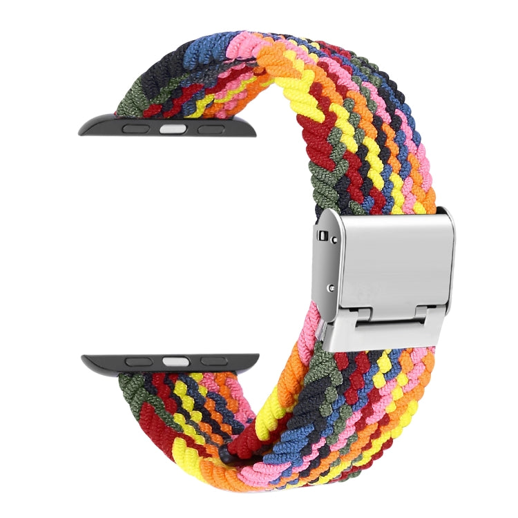 編み込み＋ステンレススチール交換用ウォッチバンド Apple Watch Series 6 & SE & 5 & 4 44mm / 3 & 2 & 1 42mm用、Apple Watch Series 7 45mm / 6 & SE & 5 & 4 44mm用、Apple Watch Ultra 49mm / Series 8&7 45mm / SE 2&6&SE&5&4 44mm / 3&2&1 42mm用