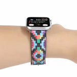 マーブル エスニックスタイル プリントレザーウォッチバンド Apple Watch Series 6 & SE & 5 & 4 44mm / 3 & 2 & 1 42mm用、5 & 4 40mm / 3 & 2 & 1 38mm用