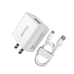 WK WP-U57 18W スピード QC3.0 急速充電器 + USB to Type-C / USB-C データケーブル、USプラグ