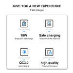 WK WP-U57 18W スピード QC3.0 急速充電器 + USB to Type-C / USB-C データケーブル、USプラグ