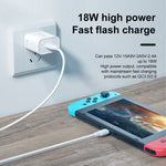 WK WP-U57 18W スピード QC3.0 急速充電器 + USB to Type-C / USB-C データケーブル、USプラグ