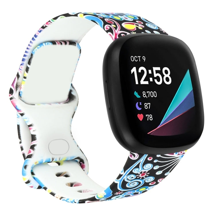 For Fitbit Versa 3 Printing Replacement Strap Watchband, L