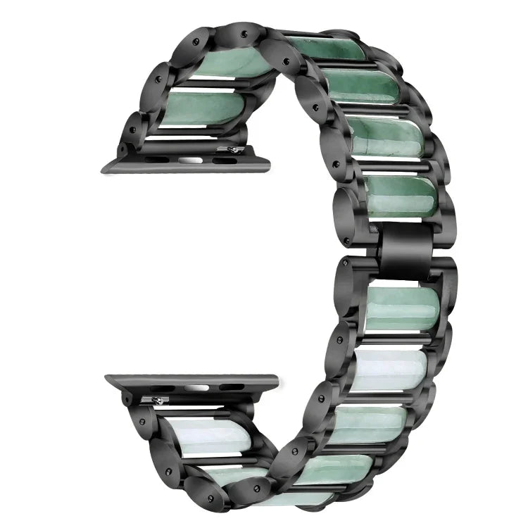エメラルド ステンレススチールウォッチストラップ Apple Watch Ultra 49mm / Series 8&7 45mm / SE 2&6&SE&5&4 44mm / 3&2&1 42mm用、Apple Watch Series 8&7 41mm / SE 2&6&SE&5&4 40mm / 3&2&1 38mm用、Apple Watch Series 7 41mm / 6 & SE & 5 & 4 40mm / 3 & 2 & 1 38mm用
