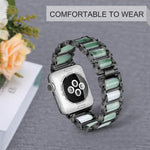 エメラルド ステンレススチールウォッチストラップ Apple Watch Ultra 49mm / Series 8&7 45mm / SE 2&6&SE&5&4 44mm / 3&2&1 42mm用、Apple Watch Series 8&7 41mm / SE 2&6&SE&5&4 40mm / 3&2&1 38mm用、Apple Watch Series 7 41mm / 6 & SE & 5 & 4 40mm / 3 & 2 & 1 38mm用