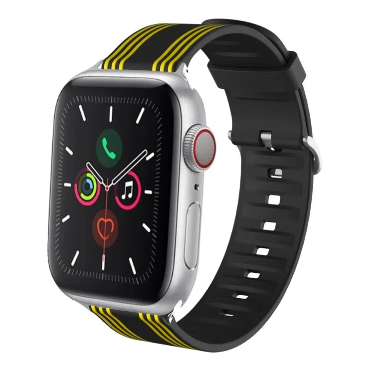 シリコン交換用ウォッチストラップ Apple Watch Ultra 49mm / Series 8&7 45mm / SE 2&6&SE&5&4 44mm / 3&2&1 42mm用、Apple Watch Series 8&7 41mm / SE 2&6&SE&5&4 40mm / 3&2&1 38mm用、Apple Watch Series 7 45mm / 6 & SE & 5 & 4 44mm / 3 & 2 & 1 42mm用
