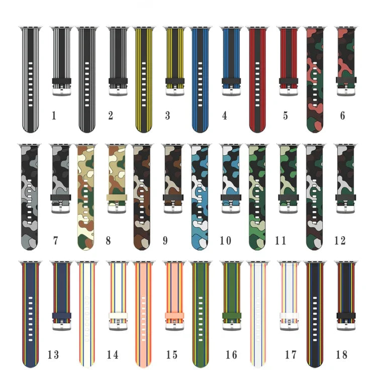 シリコン交換用ウォッチストラップ Apple Watch Ultra 49mm / Series 8&7 45mm / SE 2&6&SE&5&4 44mm / 3&2&1 42mm用、Apple Watch Series 8&7 41mm / SE 2&6&SE&5&4 40mm / 3&2&1 38mm用、Apple Watch Series 7 45mm / 6 & SE & 5 & 4 44mm / 3 & 2 & 1 42mm用