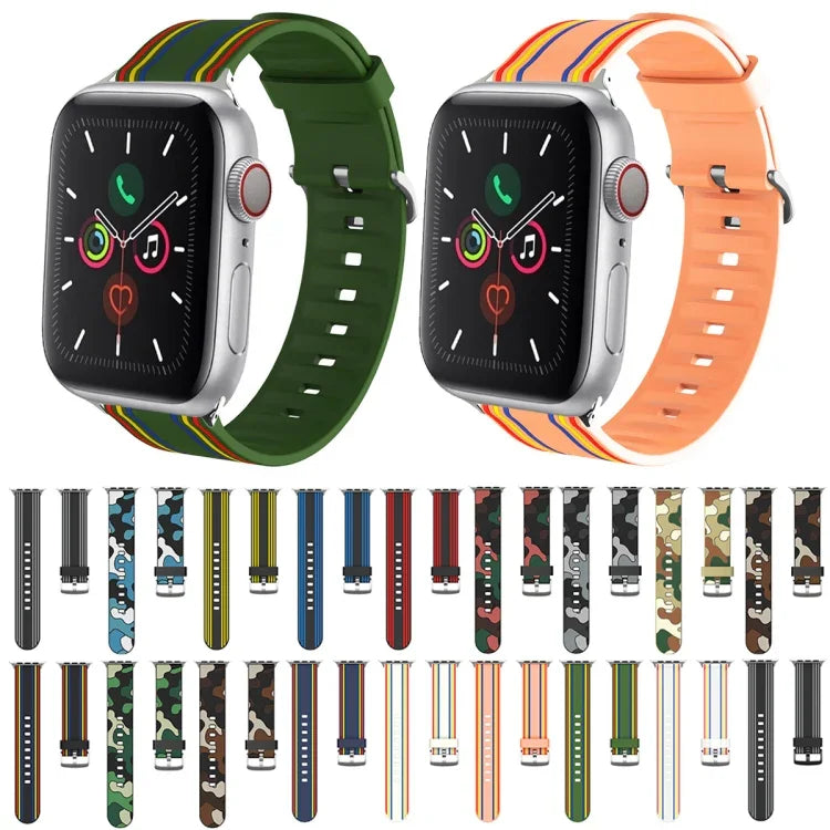 シリコン交換用ウォッチストラップ Apple Watch Ultra 49mm / Series 8&7 45mm / SE 2&6&SE&5&4 44mm / 3&2&1 42mm用、Apple Watch Series 8&7 41mm / SE 2&6&SE&5&4 40mm / 3&2&1 38mm用、Apple Watch Series 7 45mm / 6 & SE & 5 & 4 44mm / 3 & 2 & 1 42mm用