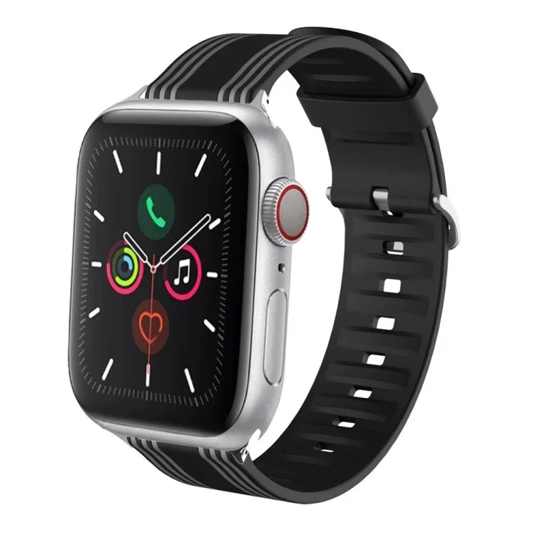 シリコン交換用ウォッチストラップ Apple Watch Ultra 49mm / Series 8&7 45mm / SE 2&6&SE&5&4 44mm / 3&2&1 42mm用、Apple Watch Series 8&7 41mm / SE 2&6&SE&5&4 40mm / 3&2&1 38mm用、Apple Watch Series 7 45mm / 6 & SE & 5 & 4 44mm / 3 & 2 & 1 42mm用