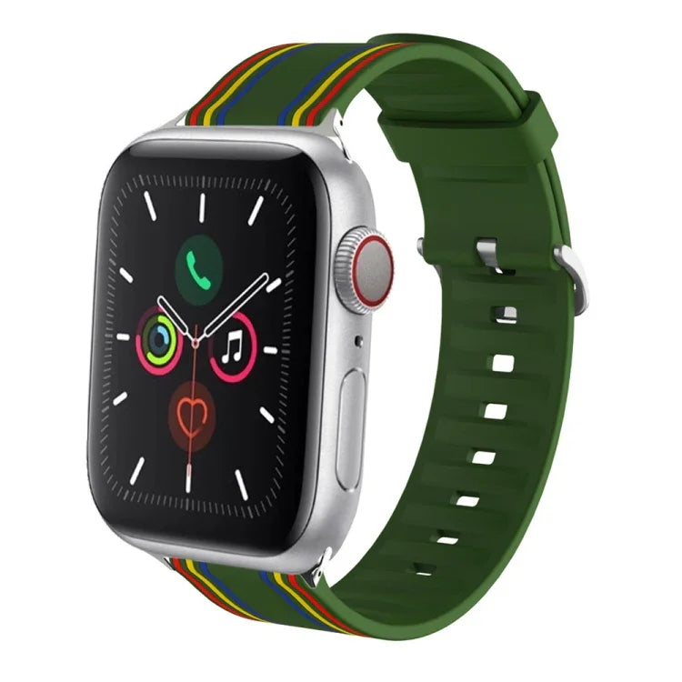 シリコン交換用ウォッチストラップ Apple Watch Ultra 49mm / Series 8&7 45mm / SE 2&6&SE&5&4 44mm / 3&2&1 42mm用、Apple Watch Series 8&7 41mm / SE 2&6&SE&5&4 40mm / 3&2&1 38mm用、Apple Watch Series 7 45mm / 6 & SE & 5 & 4 44mm / 3 & 2 & 1 42mm用