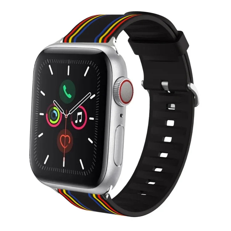 シリコン交換用ウォッチストラップ Apple Watch Ultra 49mm / Series 8&7 45mm / SE 2&6&SE&5&4 44mm / 3&2&1 42mm用、Apple Watch Series 8&7 41mm / SE 2&6&SE&5&4 40mm / 3&2&1 38mm用、Apple Watch Series 7 45mm / 6 & SE & 5 & 4 44mm / 3 & 2 & 1 42mm用