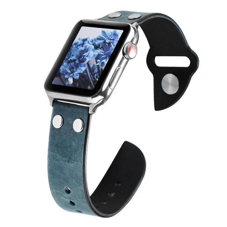 レザーナイフストラップ Apple Watch Ultra 49mm / Series 8&7 45mm / SE 2&6&SE&5&4 44mm / 3&2&1 42mm用、Apple Watch Series 8&7 41mm / SE 2&6&SE&5&4 40mm / 3&2&1 38mm用