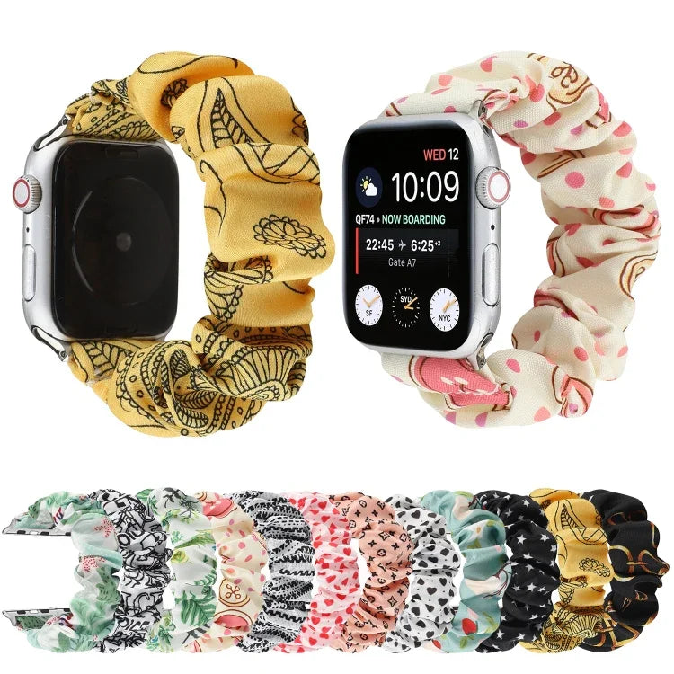 ファブリックヘアリング交換用ストラップ Apple Watch Series 8&7 45mm / SE 2&6&SE&5&4 44mm / 3&2&1 42mm用、Apple Watch Series 8&7 41mm / SE 2&6&SE&5&4 40mm / 3&2&1 38mm用