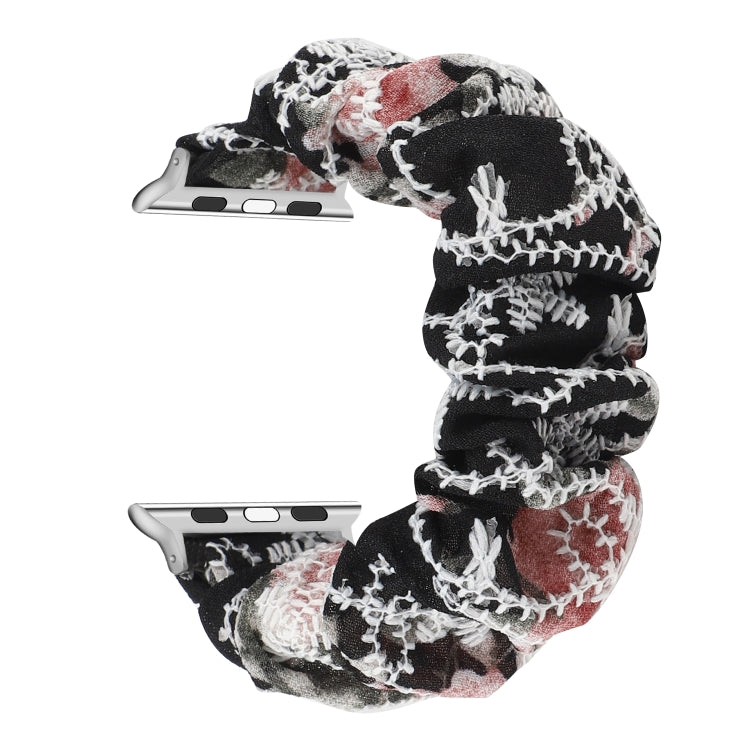 ファブリックヘアリング交換用ストラップウォッチバンド、Apple Watch Ultra 49mm / シリーズ8&7 45mm / SE 2&6&SE&5&4 44mm / 3&2&1 42mm用、Apple Watch シリーズ8&7 41mm / SE 2&6&SE&5&4 40mm / 3&2&1 38mm用