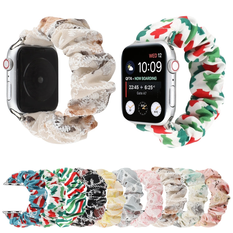 ファブリックヘアリング交換用ストラップウォッチバンド、Apple Watch Ultra 49mm / シリーズ8&7 45mm / SE 2&6&SE&5&4 44mm / 3&2&1 42mm用、Apple Watch シリーズ8&7 41mm / SE 2&6&SE&5&4 40mm / 3&2&1 38mm用
