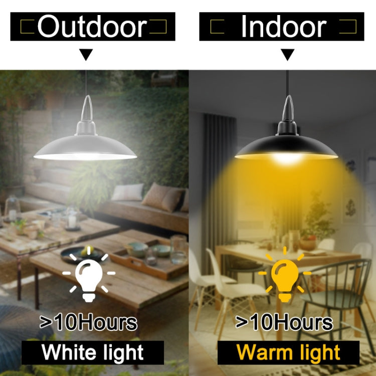 2in1 ソーラーライト 景観用中庭廊下照明 32LEDレトロシャンデリア、白色光、暖色光