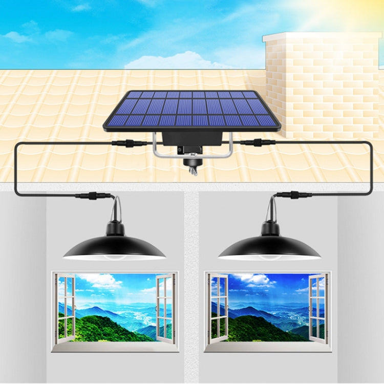 2in1 ソーラーライト 景観用中庭廊下照明 32LEDレトロシャンデリア、白色光、暖色光