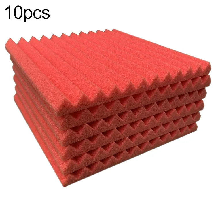 30x30x2.5cm三角溝スタイル録音スタジオドラムビデオルーム防音ボードサイレンサーコットン、6個、10個、12個、20個、24個