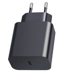 XY PD 25W USB-C / Type-C シングルポートトラベルチャージャー Samsungデバイス用急速充電、EUプラグ