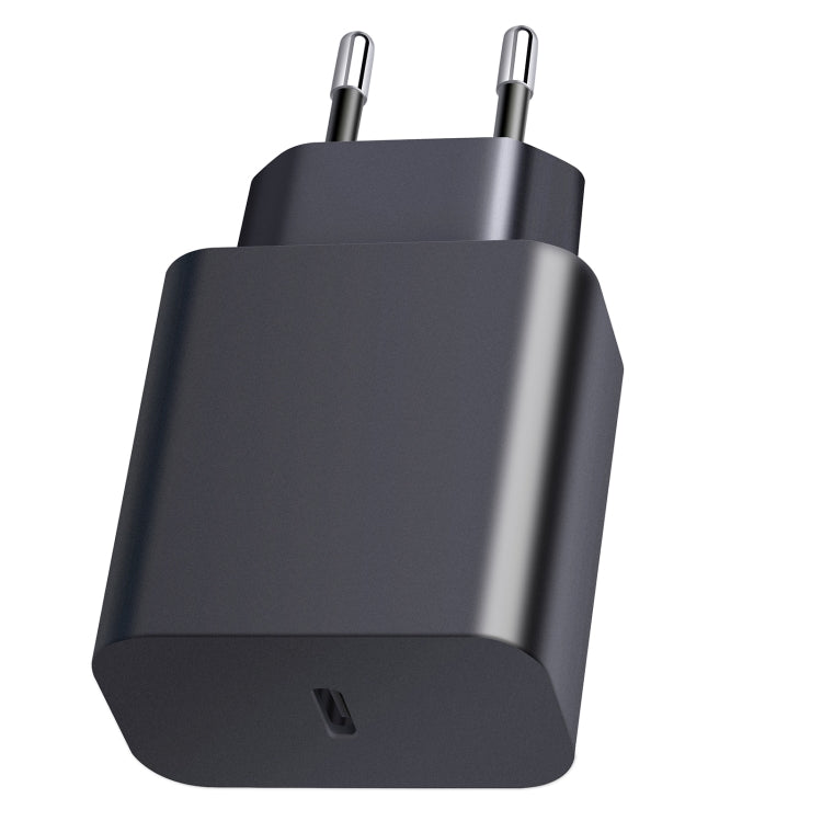XY PD 25W USB-C / Type-C シングルポートトラベルチャージャー Samsungデバイス用急速充電、EUプラグ