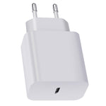 XY PD 25W USB-C / Type-C シングルポートトラベルチャージャー Samsungデバイス用急速充電、EUプラグ