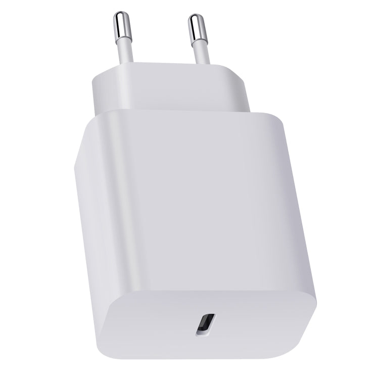 XY PD 25W USB-C / Type-C シングルポートトラベルチャージャー Samsungデバイス用急速充電、EUプラグ