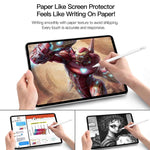 マットペーパーフィールスクリーンプロテクター、iPad Air（2019）/ Pro 10.5（2017）（1枚）、iPad mini 3 / 2 / 1（1枚）、iPad mini 5 / 4（1枚）、iPad Pro 12.9インチ（2015）（1枚）、iPad Pro 12.9インチ 2021 / 2020（1枚）