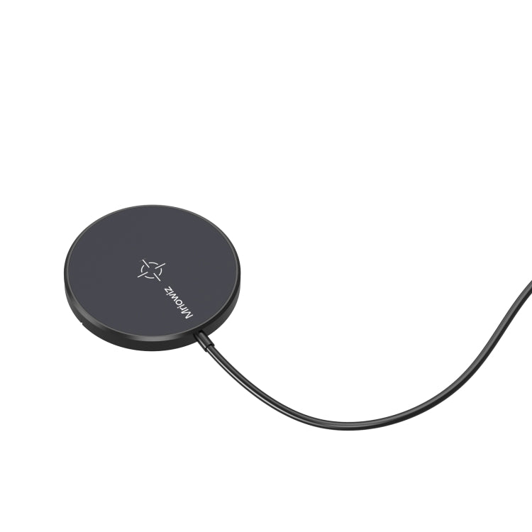Mriowiz M-2001W 15W デスクトップ MagSafe 磁気ワイヤレス充電器 iPhone 12シリーズ用、USB + USB-C / Type-Cデータケーブル＆ホルダー付き