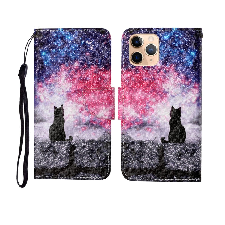 Painted Pattern Horizontal Flip Leathe Case, For iPhone 11, For iPhone 11 Pro, For iPhone 11 Pro Max