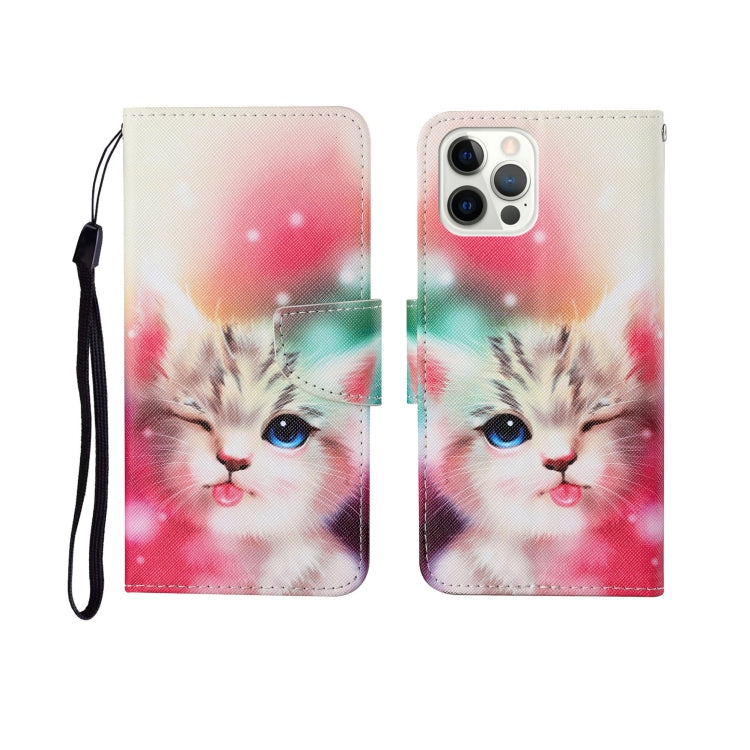 Painted Pattern Horizontal Flip Leathe Case, For iPhone 12 mini, For iPhone 12/12 Pro, For iPhone 12 Pro Max