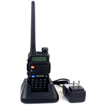 RETEVIS RT-5R 400-520MHz＋136-174MHz 128チャンネル USB二波ハンドヘルドトランシーバー、USB、EUプラグ、UKプラグ