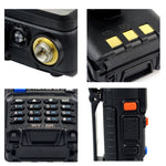 RETEVIS RT-5R 400-520MHz＋136-174MHz 128チャンネル USB二波ハンドヘルドトランシーバー、USB、EUプラグ、UKプラグ