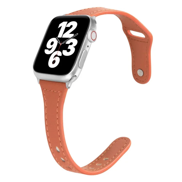 ユニバーサルT字型薄型リバースバックルレザーウォッチストラップ、Apple Watch Ultra 49mm / Series 8&7 45mm / SE 2&6&SE&5&4 44mm / 3&2&1 42mm用、Apple Watch Series 8&7 41mm / SE 2&6&SE&5&4 40mm / 3&2&1 38mm用