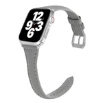 Universal T-shaped Thin Leather Watch Strap, For Apple Watch Series 7 45mm / 6 & SE & 5 & 4 44mm / 3 & 2 & 1 42mm, For Apple Watch Series 7 41mm / 6 & SE & 5 & 4 40mm / 3 & 2 & 1 38mm                                                                     ...